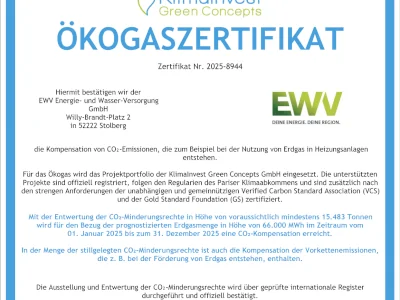 ÖKOGASZERTIFIKAT!