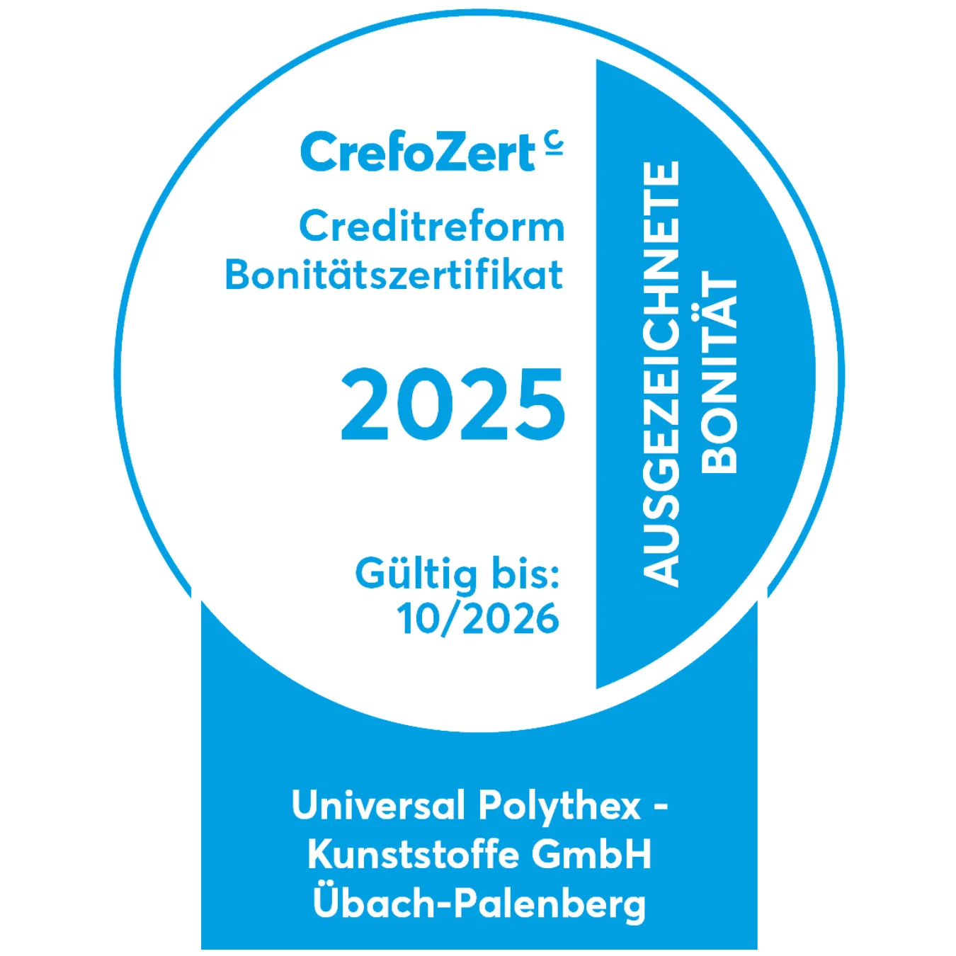 Erneut das CrefoZert Bonitätszertifikat für Polythex!
